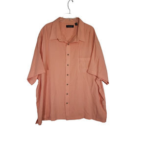 Roundtree & Yorke Shirt Men’s Orange Short Sleeve 4XB